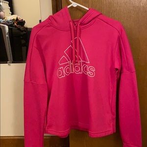 Pink adidas hoodie